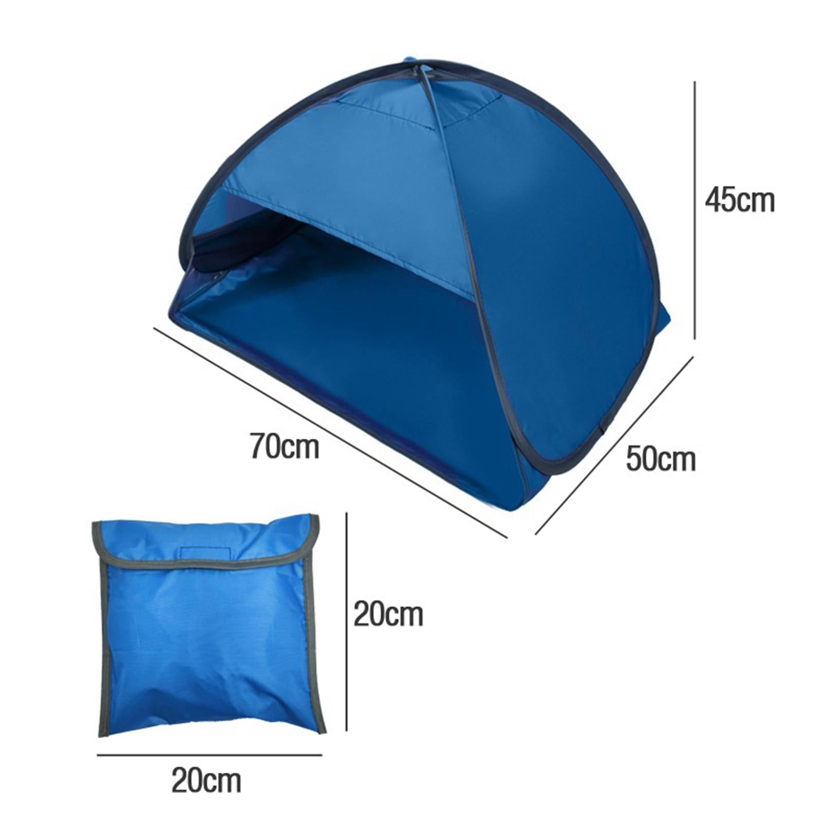 Beach ， Protection Canopy with Phone Holder， Boat， Automatic Shade Tent for Outdoor Picnic Beach Camping - Cloth Blue