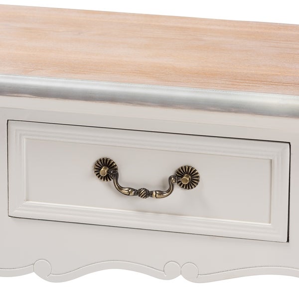 French Country 2-Drawer Console Table