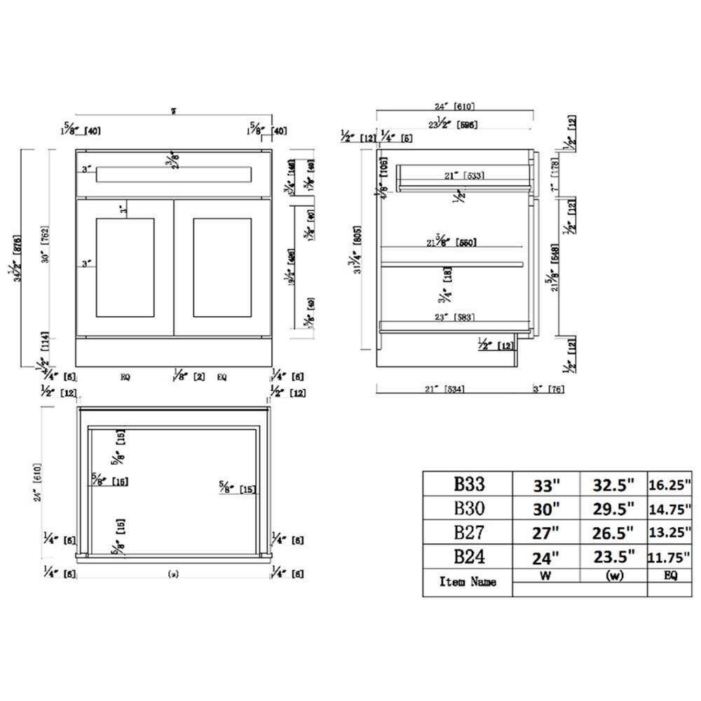 Design House Brookings Plywood Ready to Assemble Shaker 24x34.5x24 in. 2-Door 1-Drawer Base Kitchen Cabinet in Espresso 561951