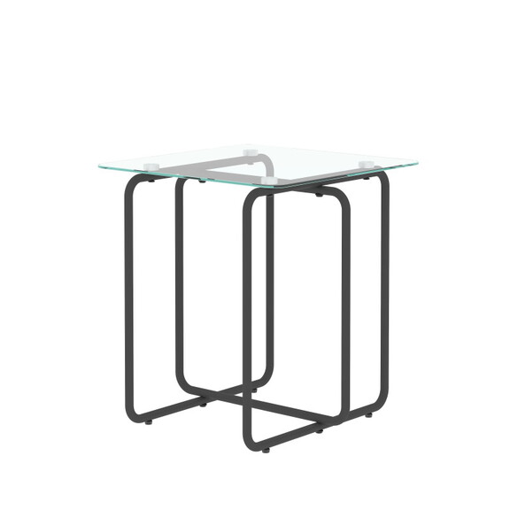 Modern Tempered Glass Coffee Table End Table Side ...