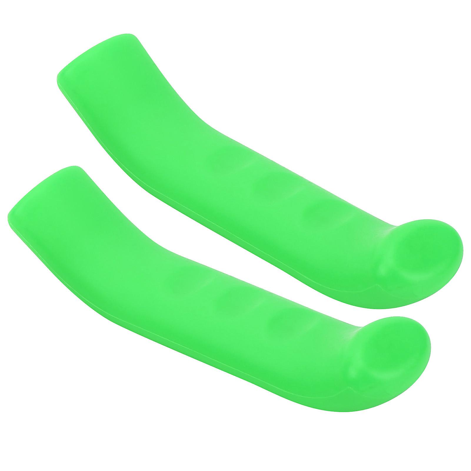 Antislip Bicycle Brake Handle Silicone Cover Mountain Road Bike Brake Lever Protectorgreen