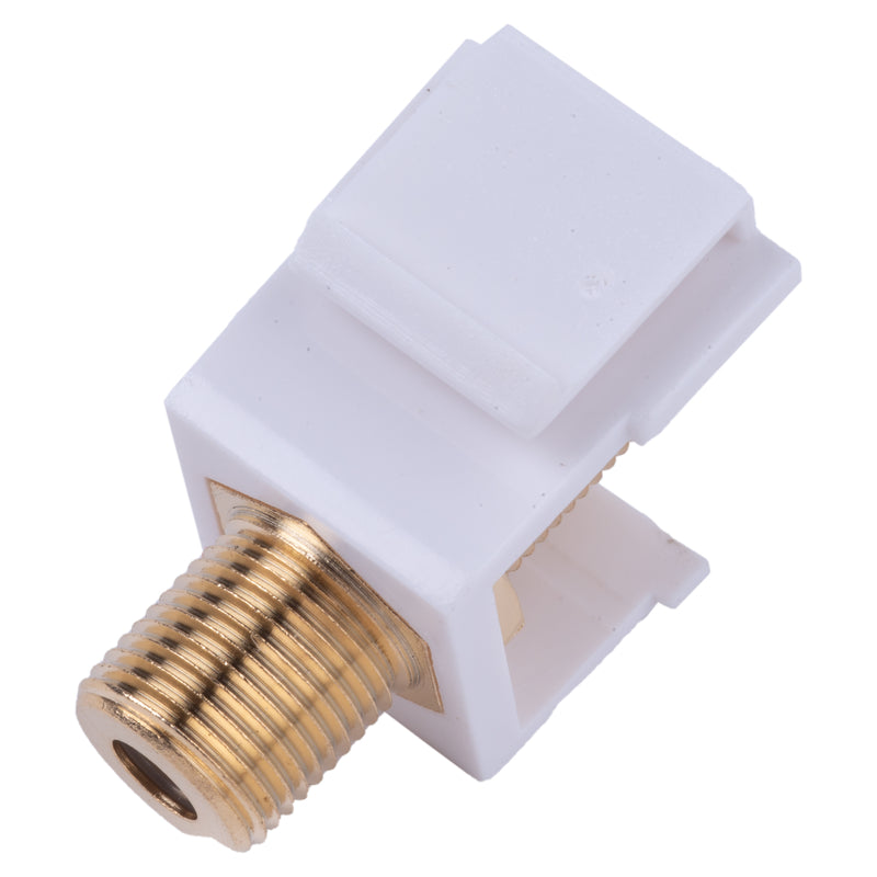 CONNECTOR F COAX WHITE