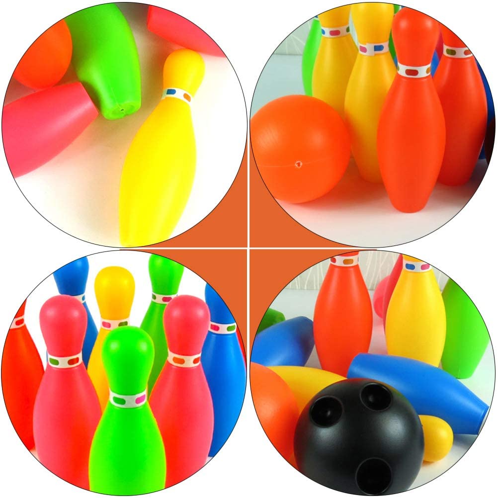 ISHANTECH Kids Bowling Set Toys with 10 Bowling Pins & 2 Balls