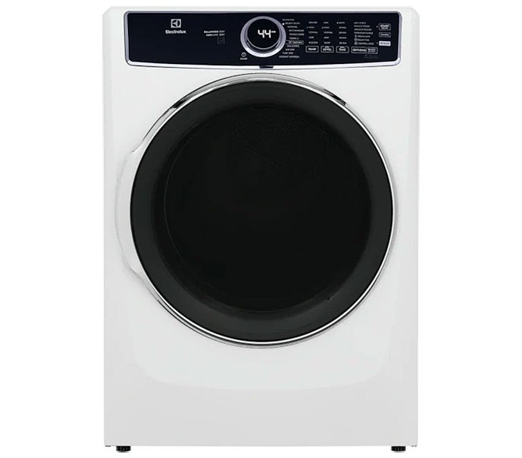 Electrolux 8 Cu. Ft. White Front Load Perfect Steam Electric Dryer With Balanced Dry and Instant Refresh