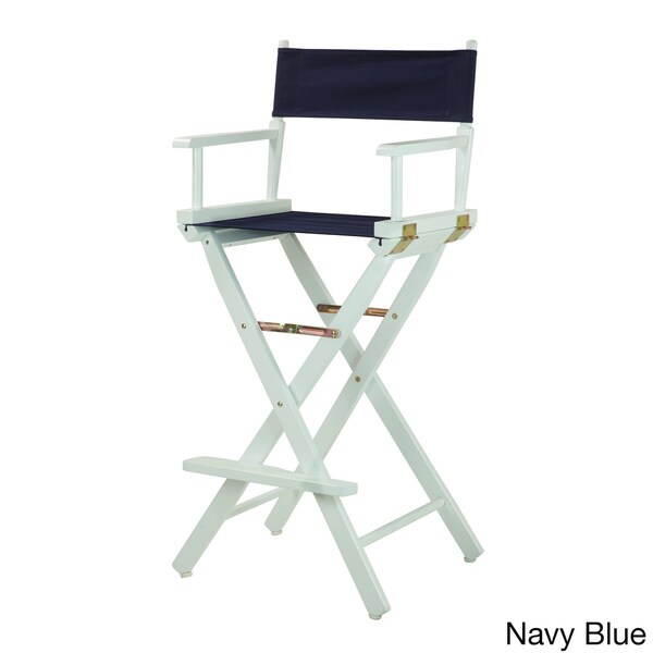 White Frame 30-inch Director's Chair