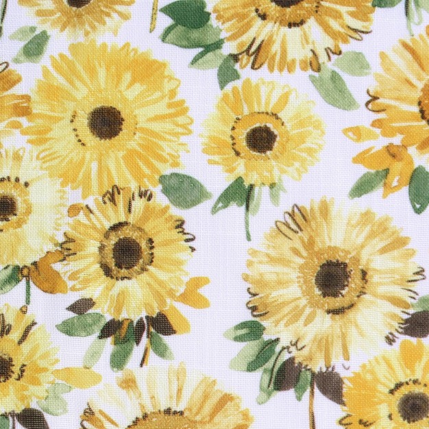 Sunflower Print Window Valance Yellow No 918