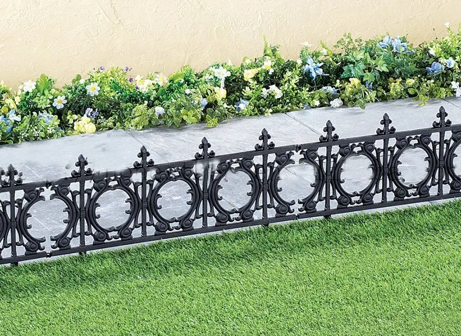 Easily install interlocking outdoor supplies garden lawn fence border edging plastic fences