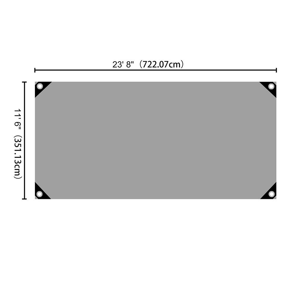 Yescom 14mil Extra Thick Heavy-Duty Poly Tarp Reinforced Canopy Size Opt