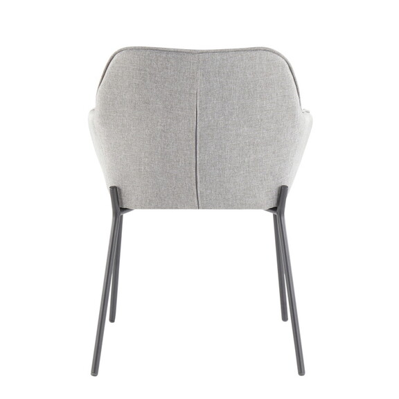 Daniella Contemporary Dining Chair in Black Metal ...