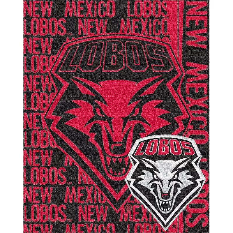 New Mexico Lobos Jacquard Throw Blanket by Northwest