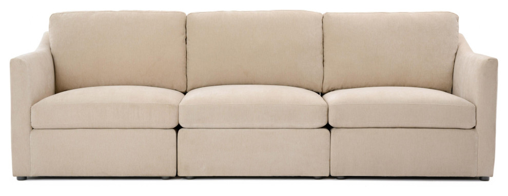 Aiden Beige Modular Sofa   Beige   Transitional   Sofas   by First of a Kind USA Inc  Houzz