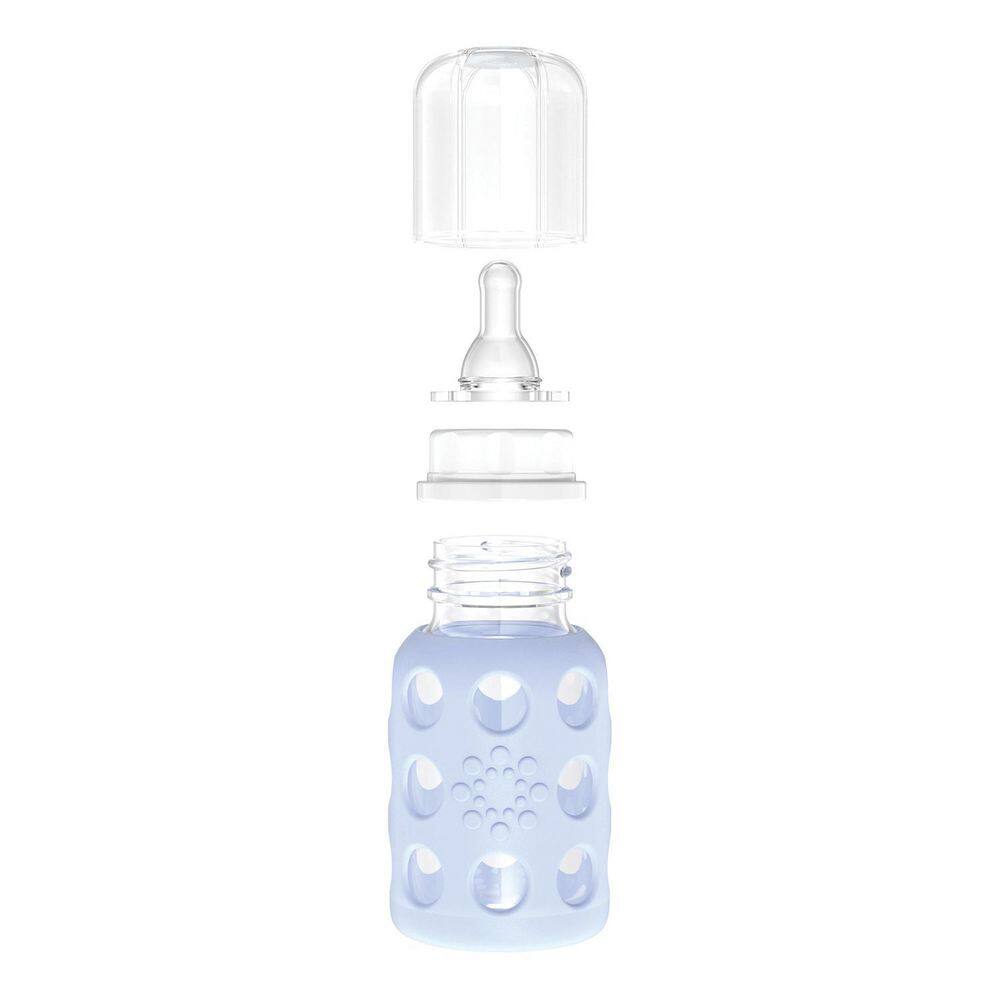 Lifefactory 9 oz. Assorted Color Glass Baby Bottle Starter Set (Set of 6) LF120408C4