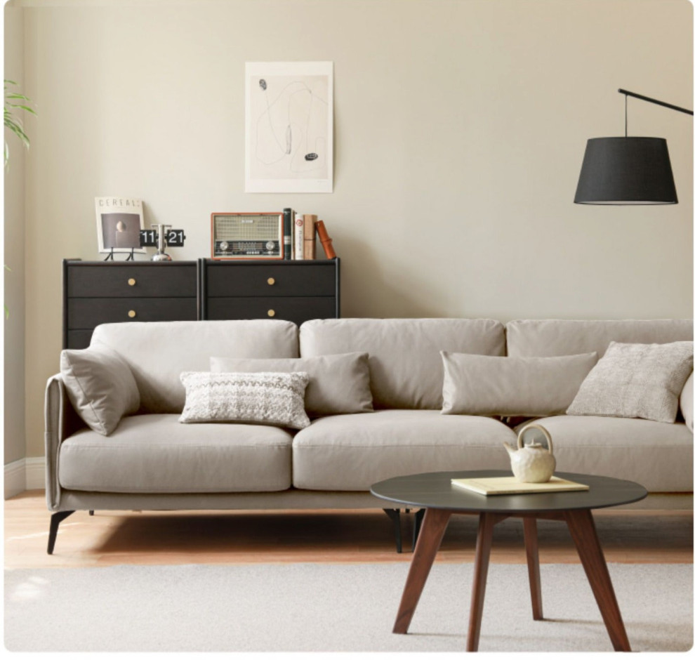 Technology Fabric Sofa Light luxury   Midcentury   Sofas   by GVAwood  Houzz