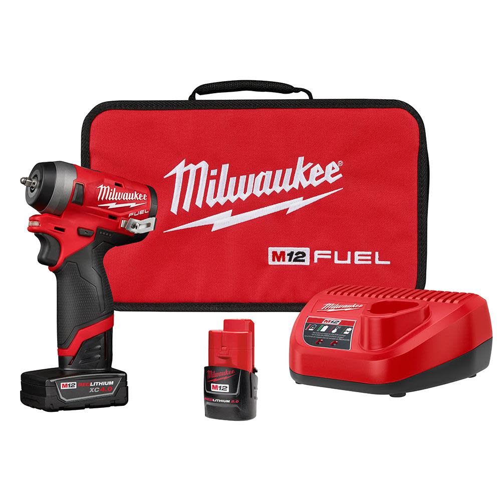 MW M12 FUEL Stubby 1/4 in. Impact Wrench Kit 2552-22 from MW