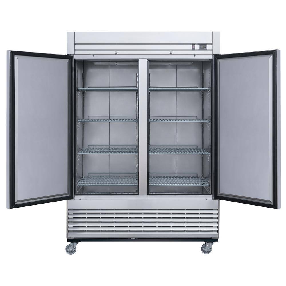 Elite Kitchen Supply 40.7 cu. ft. Auto-Defrost Commercial Upright Reach-in Freezer in Stainless Steel EKS-E60F