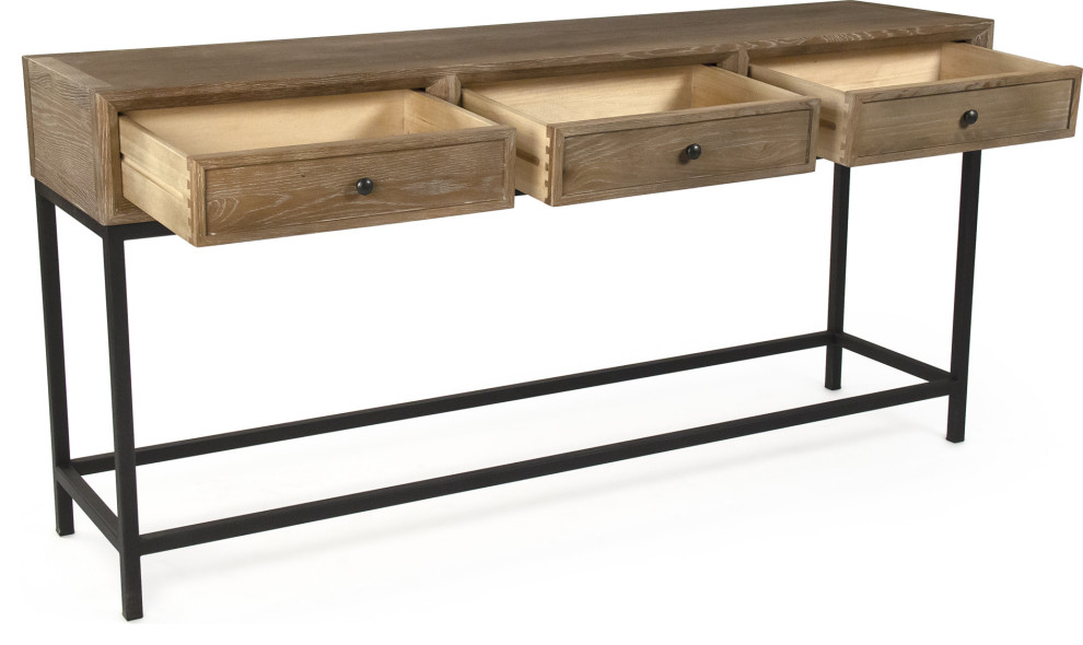 Finneas Console   Industrial   Console Tables   by HedgeApple  Houzz