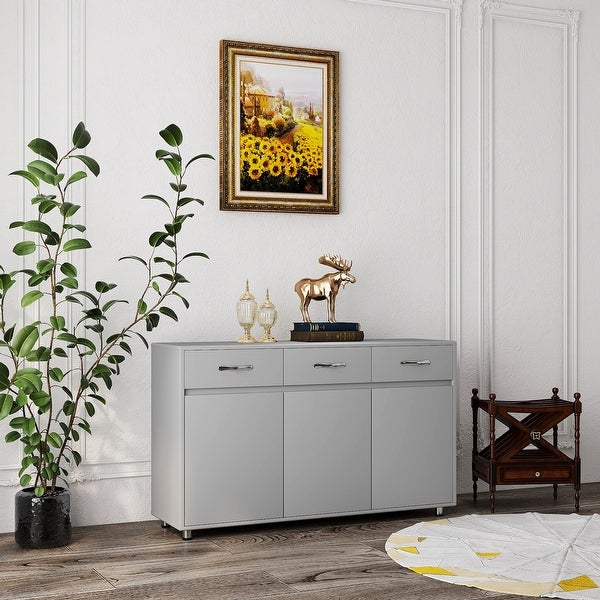 Nestfair Sideboard Cabinet with 3 Doors and 3 Drawers