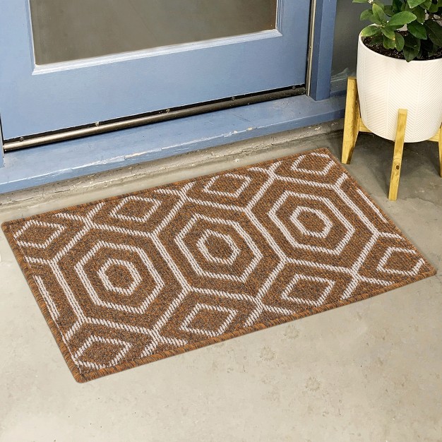 Unique Bargains Indoor Outdoor Durable Easy Clean Absorbent Washable Dirt Resist Door Mat 1 Pc