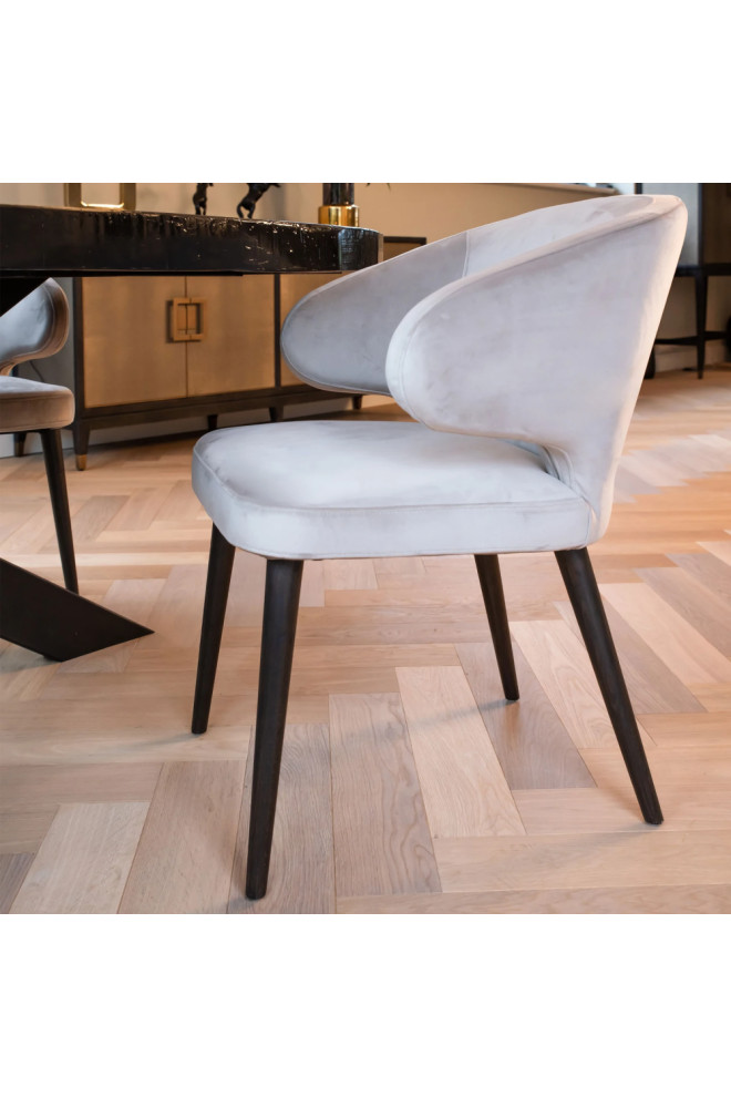 Modern Velvet Dining Chair  OROA Indigo   Midcentury   Dining Chairs   by Oroa   Distinctive Furniture  Houzz