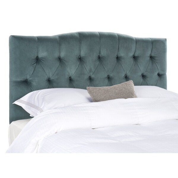 Safavieh Axel Wedgwood Blue Upholstered Tufted Headboard (Queen) - - 8419854