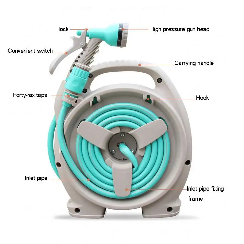 Hot Selling Chinese Manufacture  Factory Supply Goods Garden Hose Expandable Lightweight Heavy Duty With Wall Mount Hose Reel/