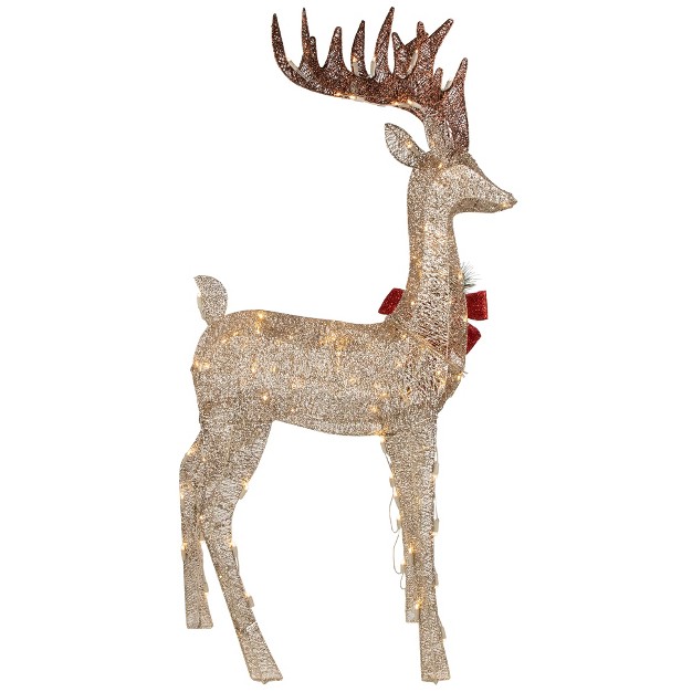 Pre lit Led Champagne Deer Outdoor Christmas Decoration