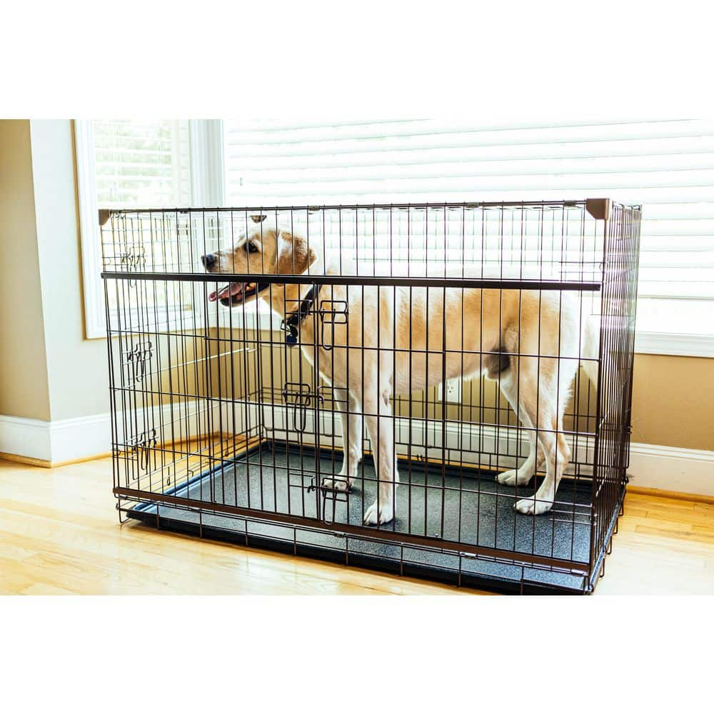 Lucky Dog  Dwell Series 48 in. Crate with Sliding Door - Bronze Finish ZW51548-UR1510