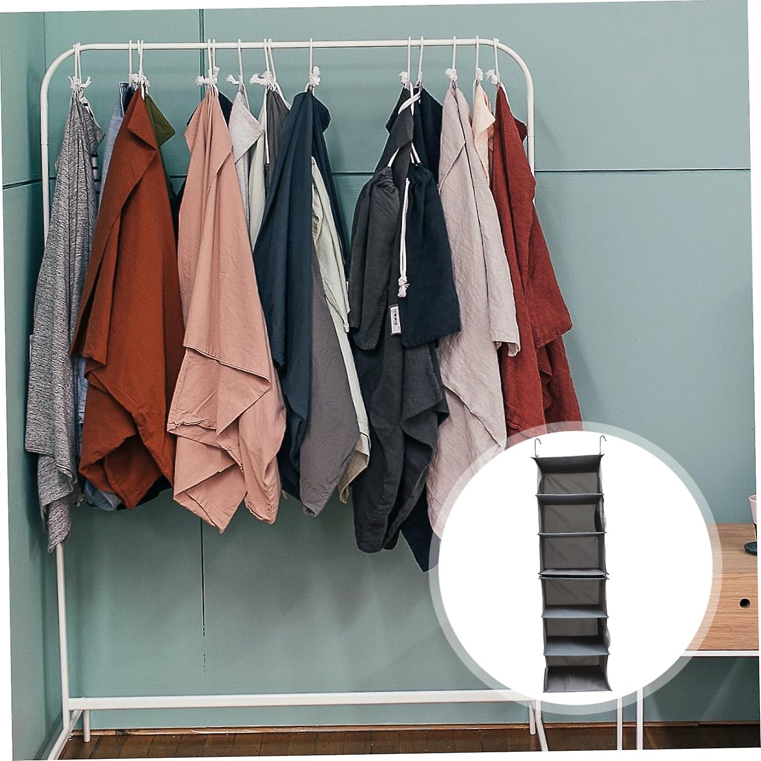 Clothes Storage Cabinet Foldable Shelves Pant Organizer for Closet Clothing Storage Bags Closet Hang