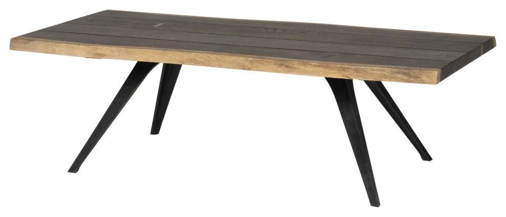 Vega Seared Wood Coffee Table   Transitional   Coffee Tables   by Kolibri Decor  Houzz