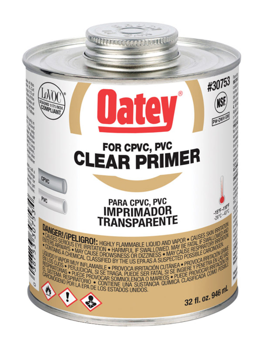 PRIMER PVC CLEAR 32 OZ