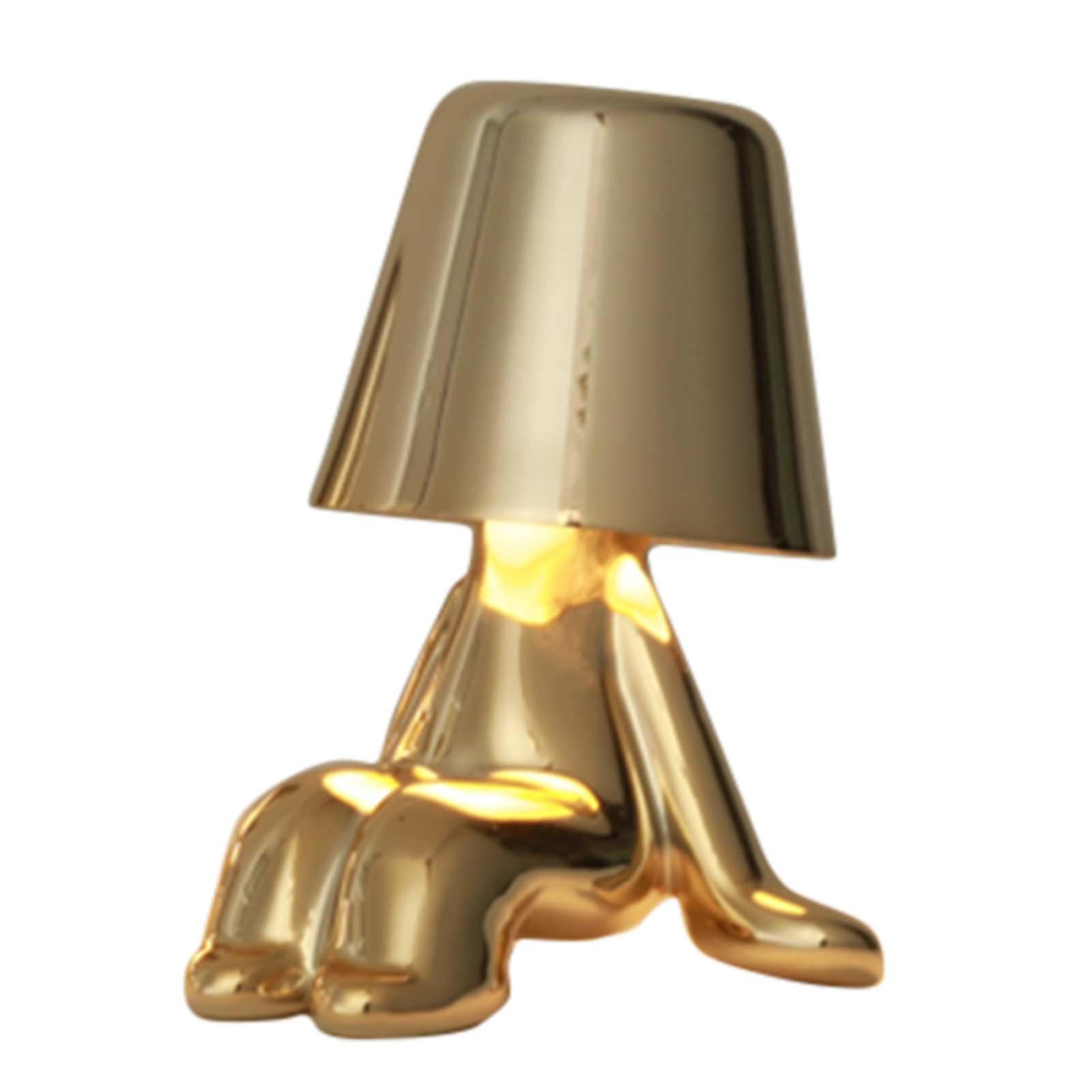 Creative Little Golden Figure Bedside Living Room Decorative Table Lamp (d)