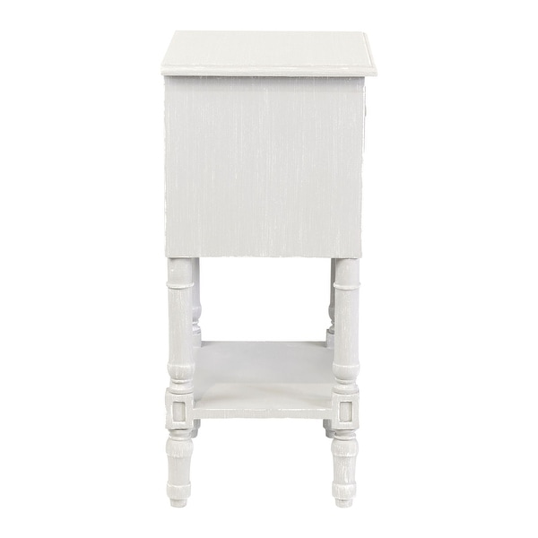 East at Main Painted Wood Side Table with Drawer