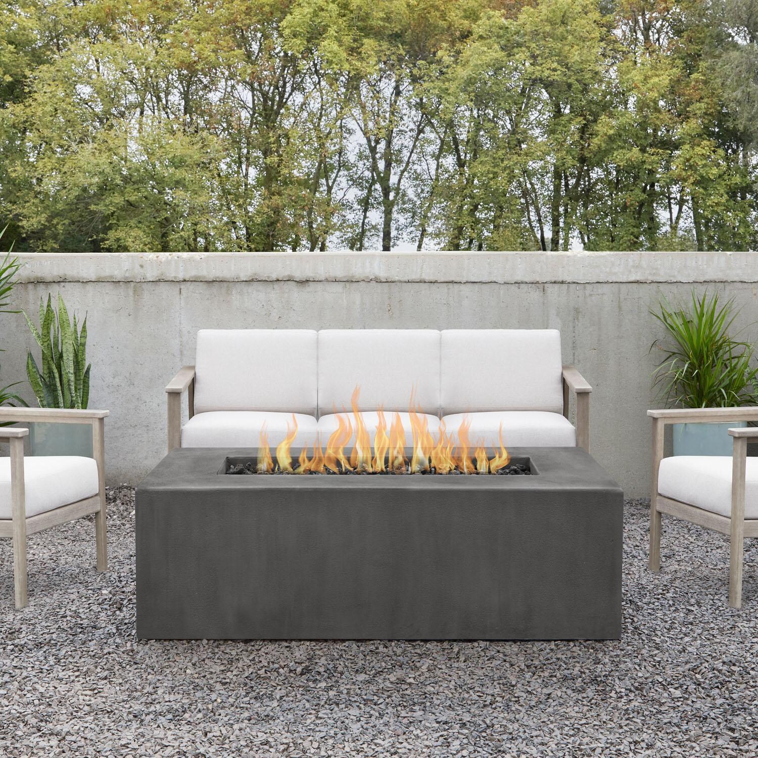 Signature Estes 60-Inch Rectangle Propane Fire Table