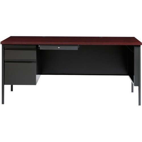 Lorell Fortress Series Left-Pedestal Desk (60919)