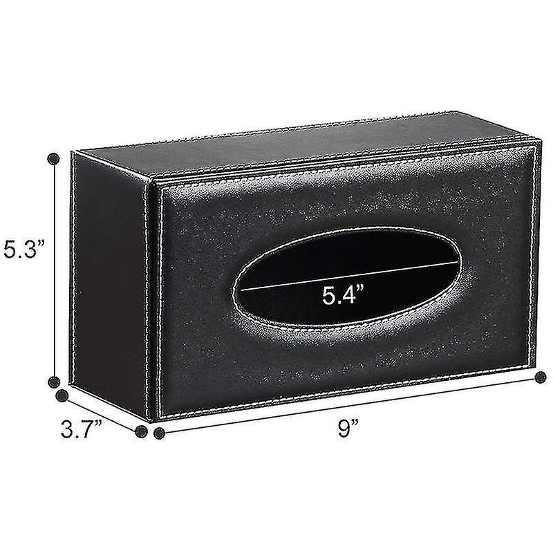 Leather Tissue Box Cover， Face Tissue Box， Modern Napkin Storage Box， Car Towel Box， Car Pu Leather