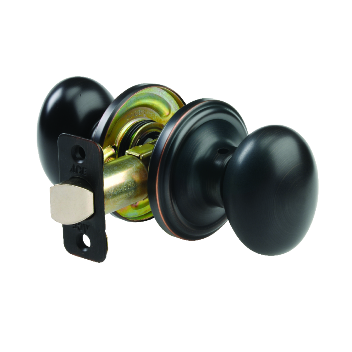 Ace Egg Oil Rubbed Bronze Passage Lockset 1-3/4 in.