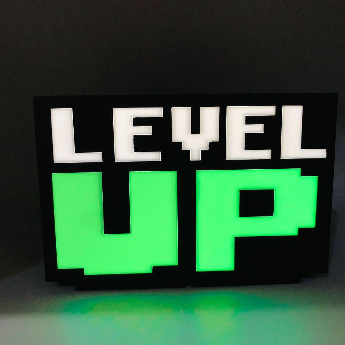 Level Up Upgrade Night Light Bedside Night Lamp Cute Kids Table Lamp Room Decoration Chirstmas Gift