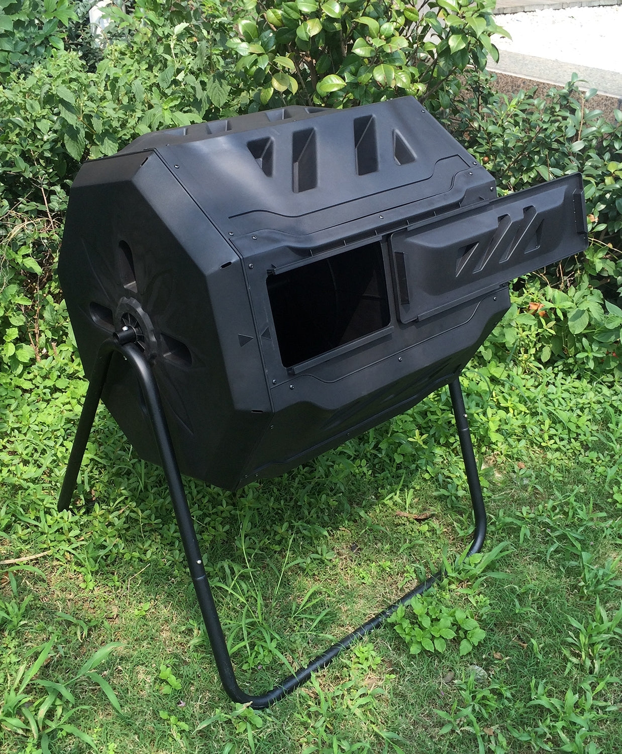 KoolScapes 42 Gallon Rotary 2-Chamber Tumbling Composter