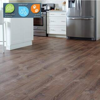 Lifeproof Burnt Oak 6 MIL x 8.7 in. W x 48 in. L Click Lock Waterproof Luxury Vinyl Plank Flooring (20.1 sqftcase) I966103L