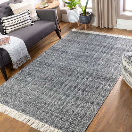 Reliance Solid  Wool Grey Rug