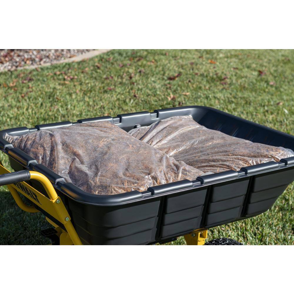 DW 800lb10 Cu. Ft. SwivelDump Cart - Convertible to TowWheelbarrow DXTB0573