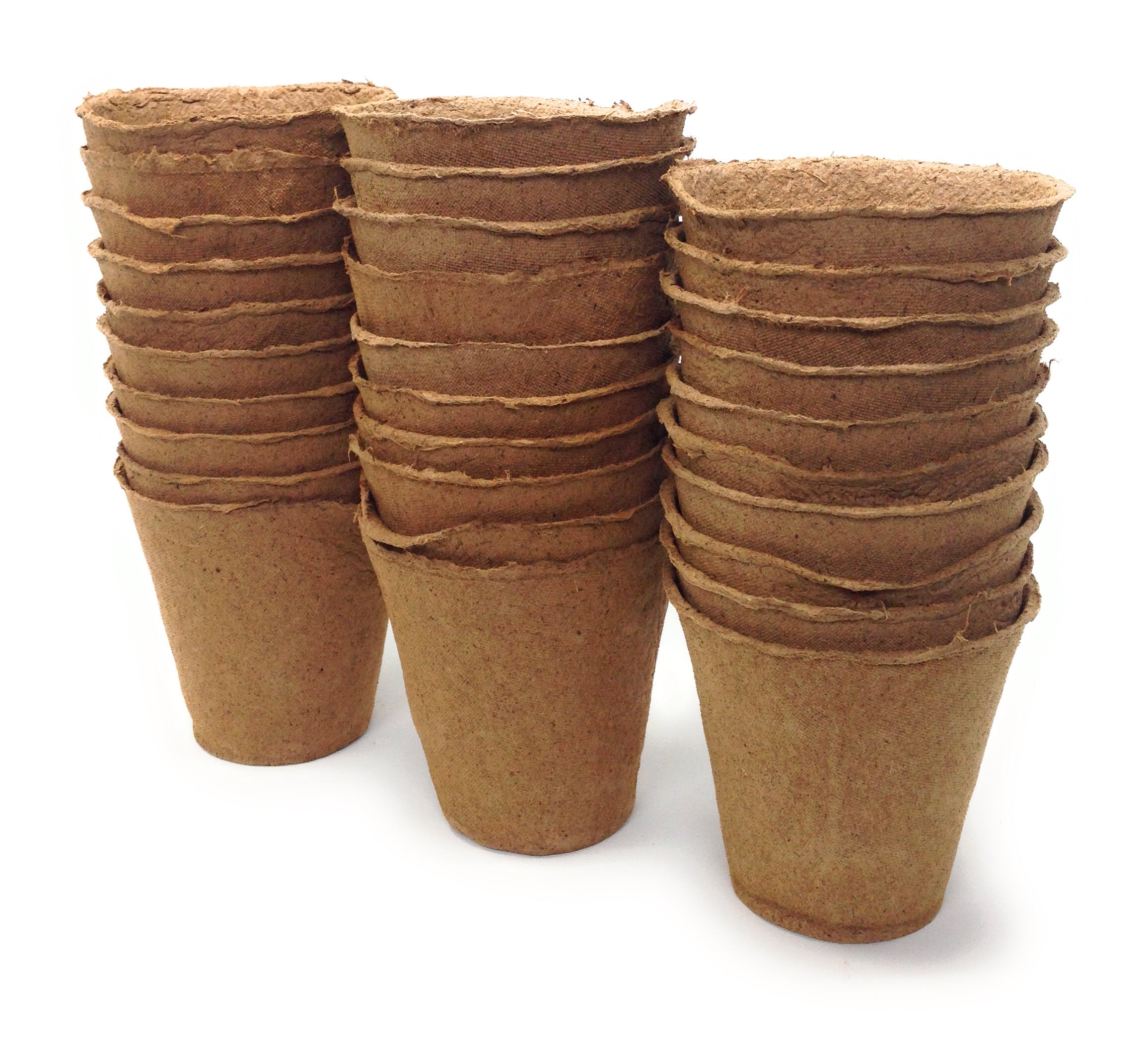 Plant Starter Peat Pots - 60 Pack of 4 Inch Pots for Your Garden, Greenhouse or Nursery