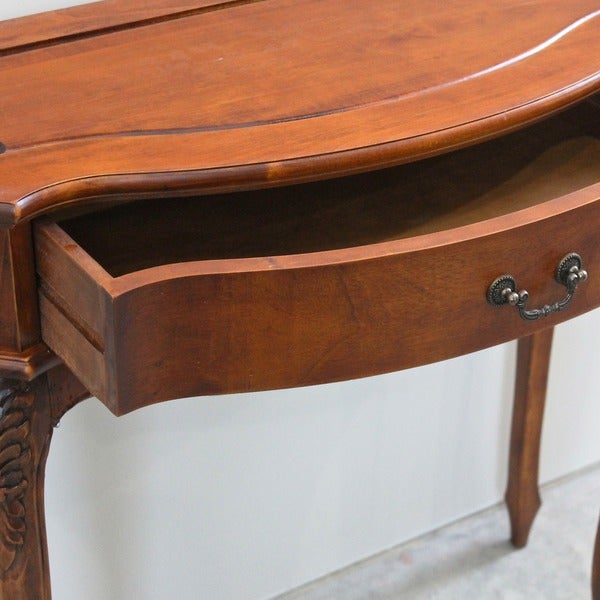 International Caravan Windsor Carved 1-Drawer Hall Table