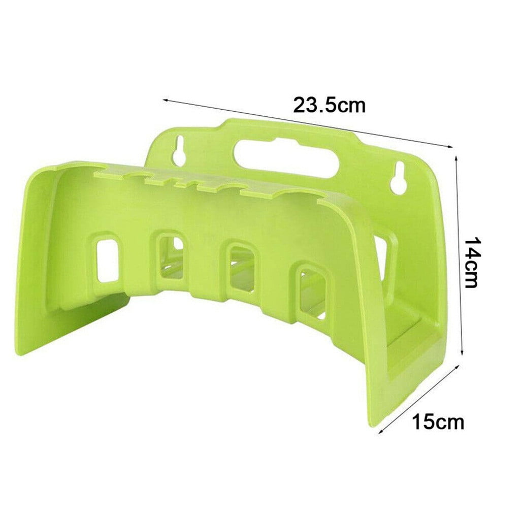 Puntoco Clearance Wall Mounted Garden Hose Pipe Cable Hanger Tidy Bracket -Shed Rack Fence Holder GREEN