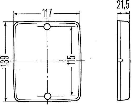 Reflex Reflector Safety Warning Light Rear