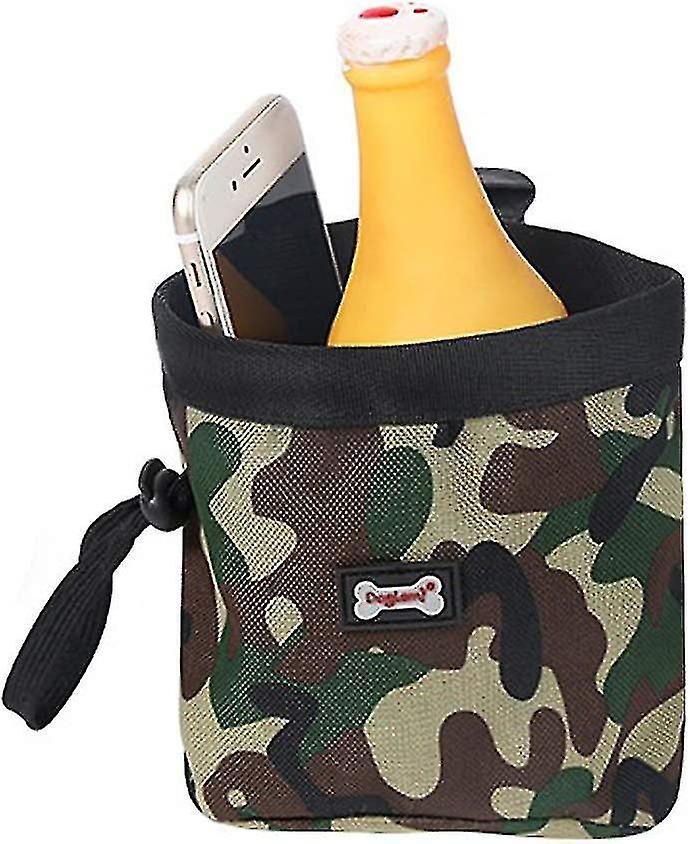 Pet Training Treat Bag Dog Treat Bag Built-in Poop Bag Dispenser Pet (green)