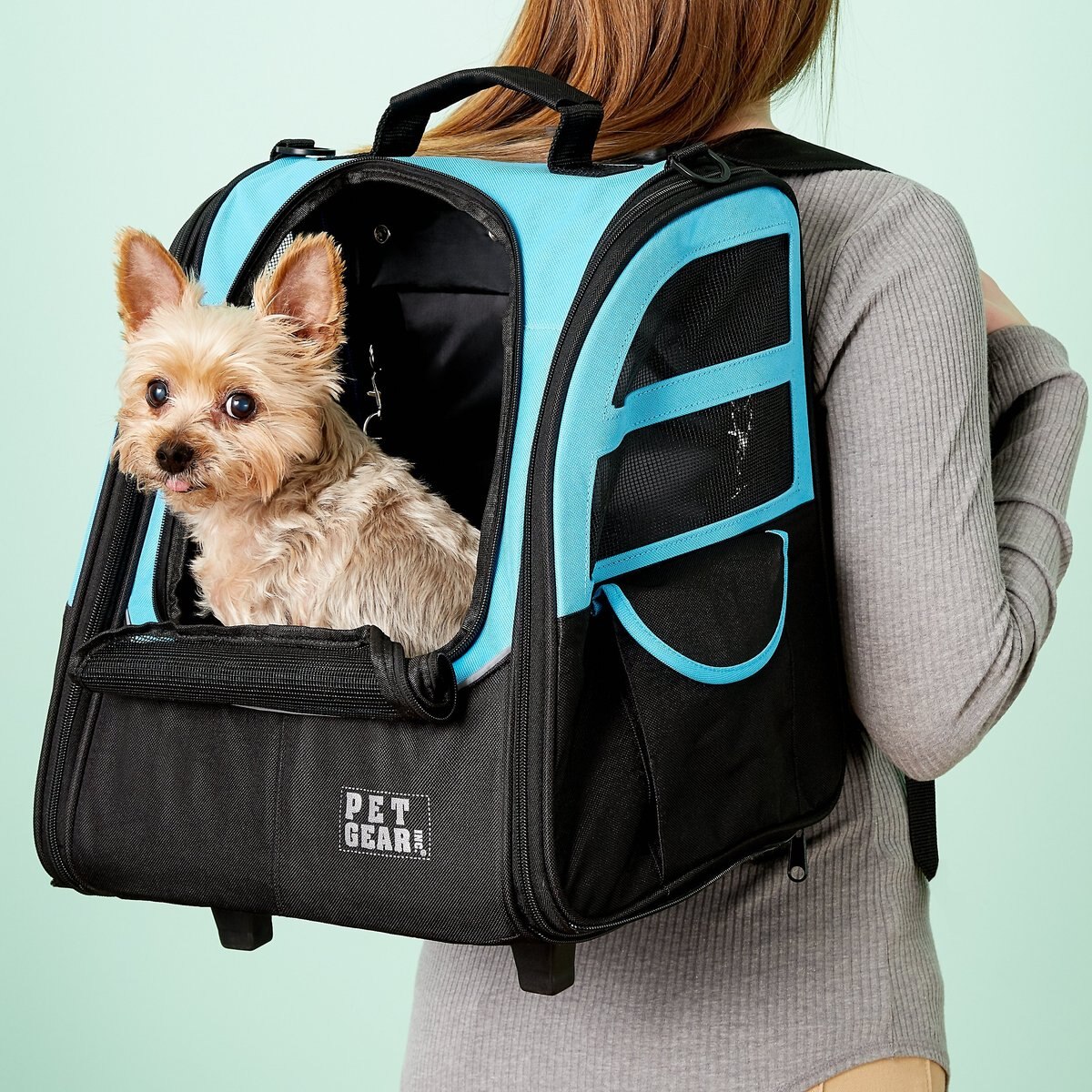 Pet Gear I-GO2 Traveler Dog and Cat Backpack and Rolling Carrier