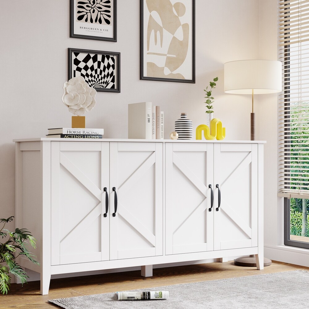 Freestanding Sideboard Storage Cabinet for Living Room Office Bedroom