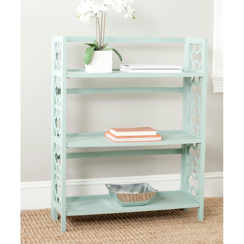 SAFAVIEH Natalie Celadon Low Bookcase   33.5\