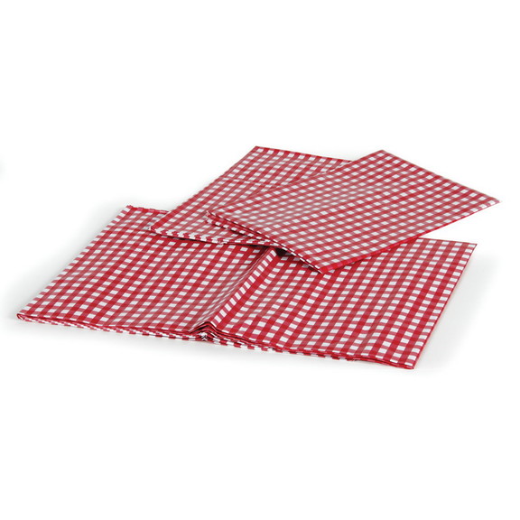 Camco 51021 Red and White Tablecloth and Bench Cov...